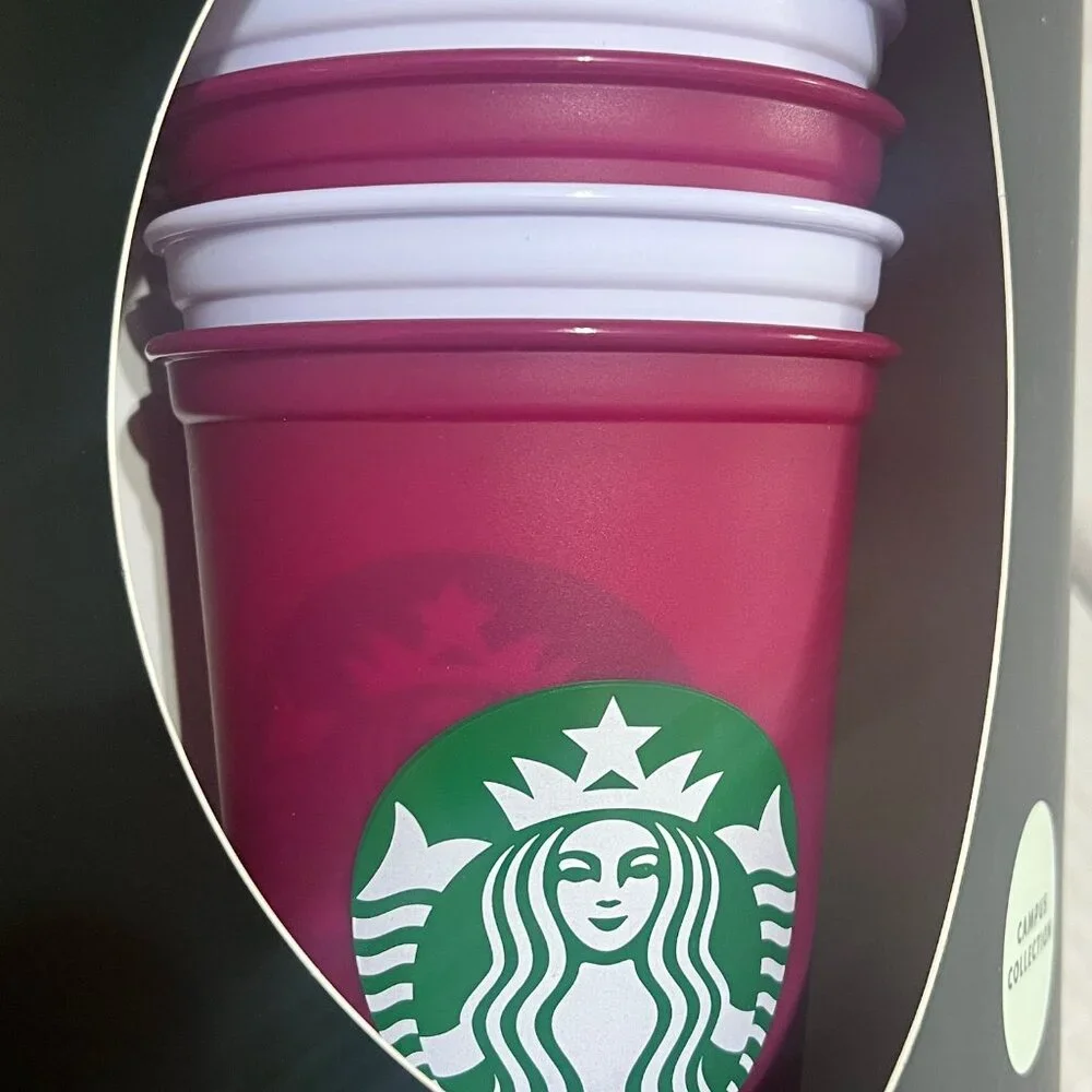 Starbucks ASU Sun Devils 6-Pack Reusable HOT Cups New Campus Collection 3251 NIB